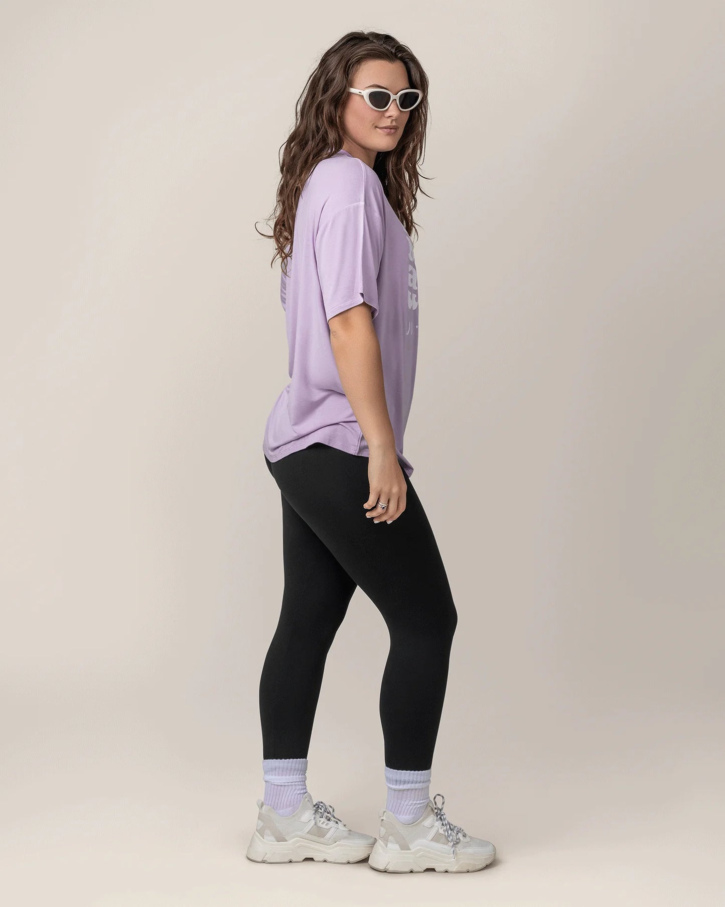 Milkin’ Me for All I’m Worth Oversized Tee – Lavender