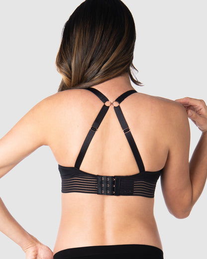 Ambition T-Shirt Nursing Bra – Black
