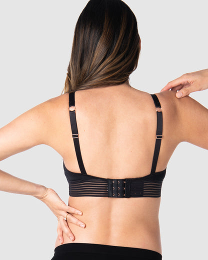 Ambition T-Shirt Nursing Bra – Black