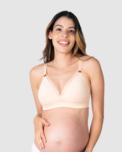 Ambition T-Shirt Nursing Bra – Shell Pink