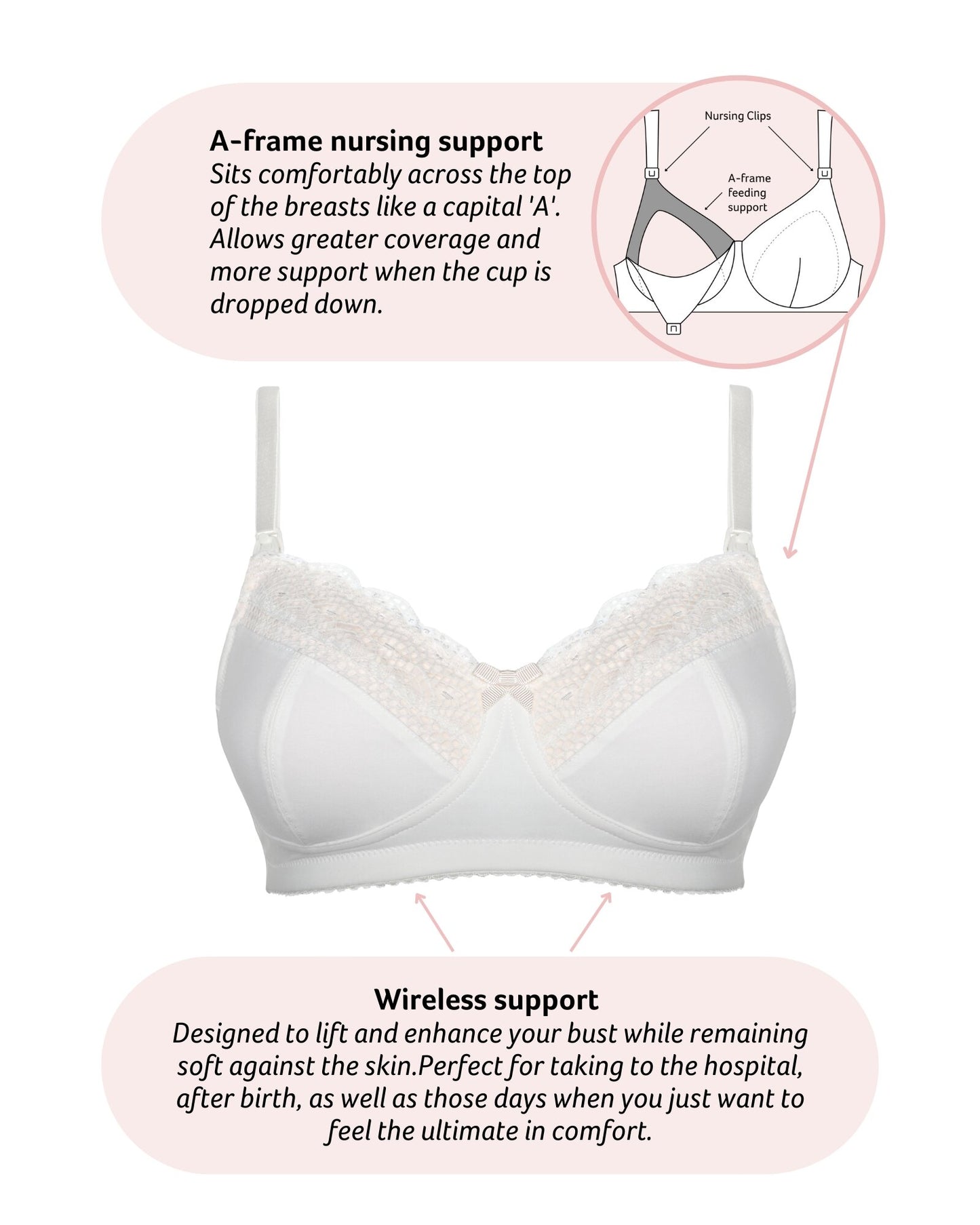 Show Off Nursing Bra in Black