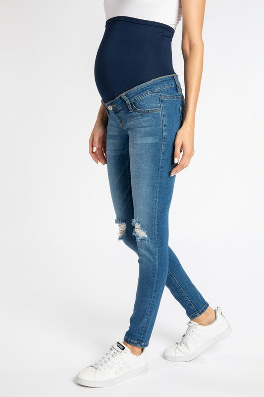 Callie Belly Panel Skinny Jeans