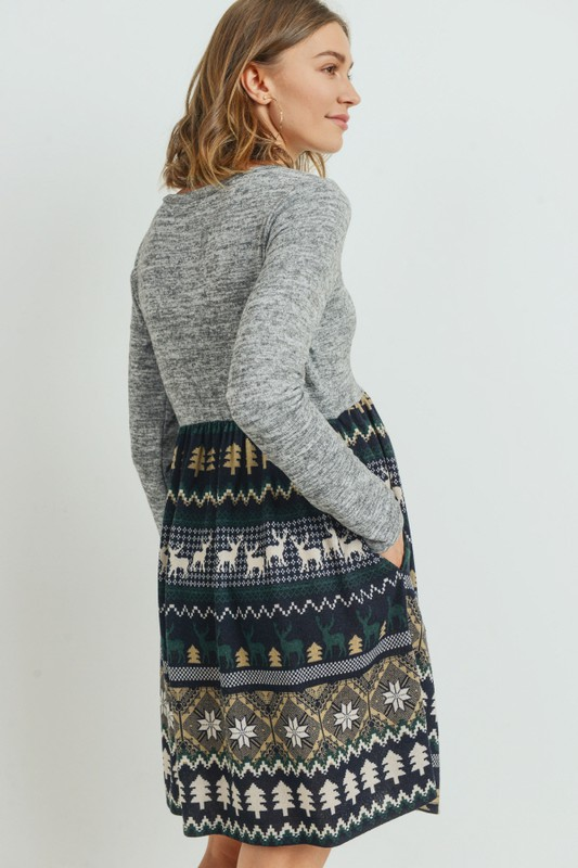 Morgan Maternity Holiday Dress