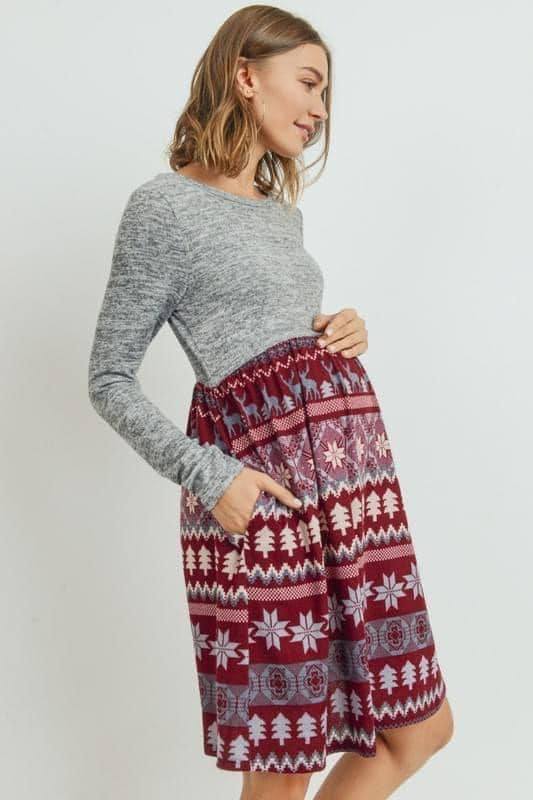 Morgan Maternity Holiday Dress